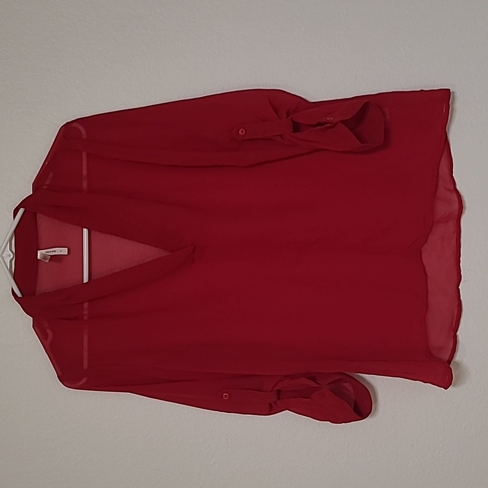 Live 4 Truth,  L, Red Sheer Top